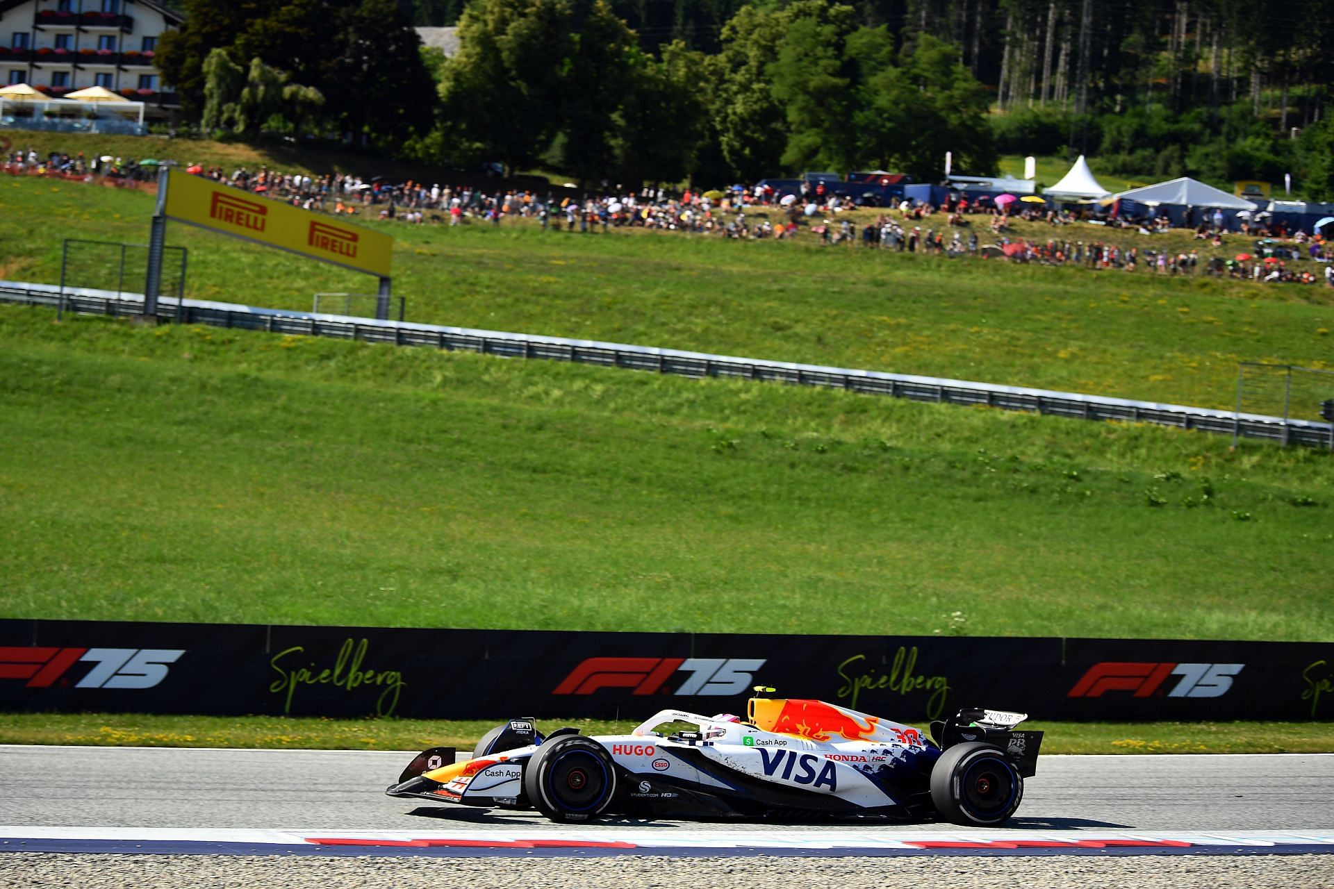 Liam Lawson during the 2025 F1 Austrian Grand Prix (Getty Images)